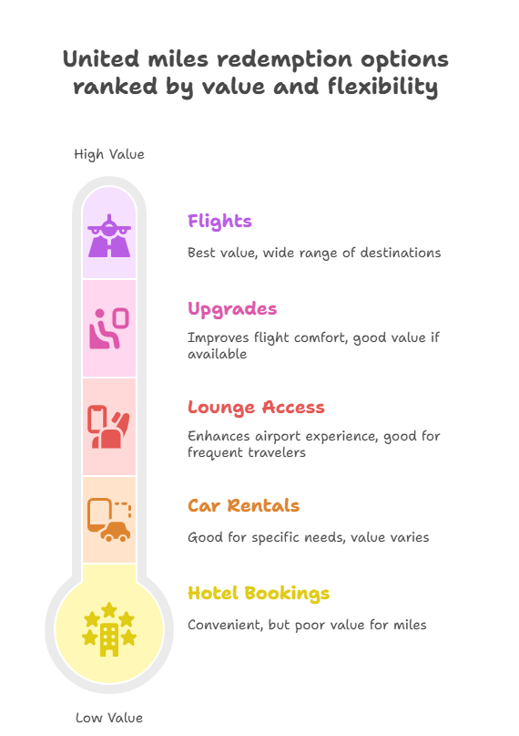 This image helps us rank United miles users from best to worst.