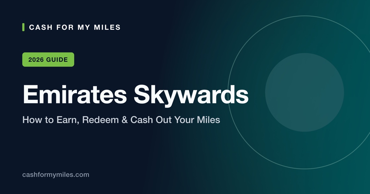 Emirates Skywards miles — earn, redeem for First Class, or cash out